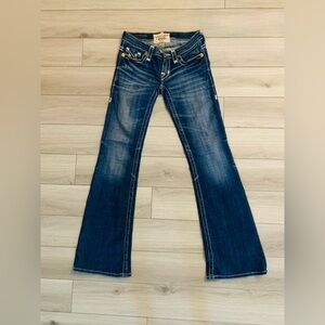 Vintage big star bell bottoms low rise great condition size 24 reg.